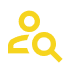 yellow person search icon