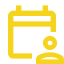 yellow personal calendar icon