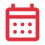red monthly calendar icon