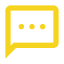 yellow sms message icon