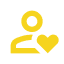 yellow loyal client icon