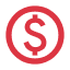 red USD icon