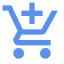 blue shopping cart