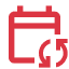 red repeat event icon