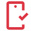 red mobile chat icon