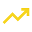 yellow upward arrow