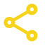 yellow share icon