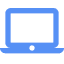 blue laptop icon