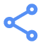 blue share icon