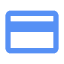 blue credit card icon